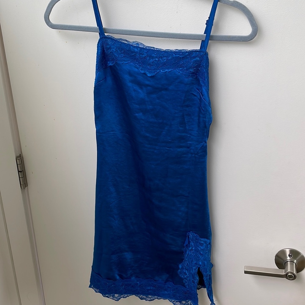 Beginning Boutique Blue Lace Dress